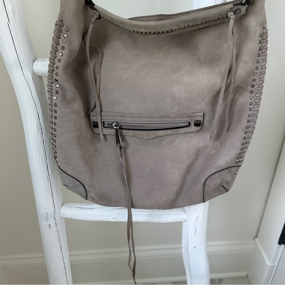 Rebecca Minkoff Gray Hobo Bag Genuine Leather - Picture 2 of 15